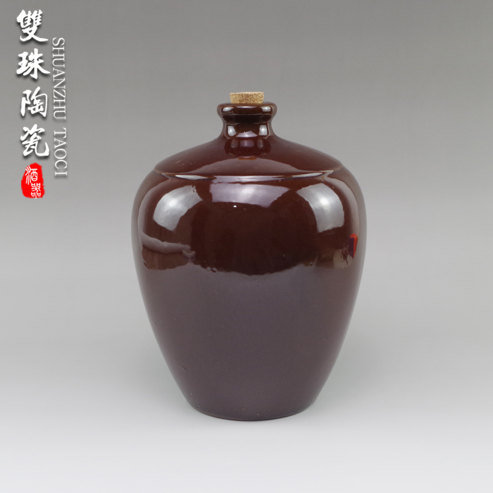 批发宜兴黑釉陶瓷大酒缸75公斤150斤酒坛土陶缸粗陶缸大酒坛子0685