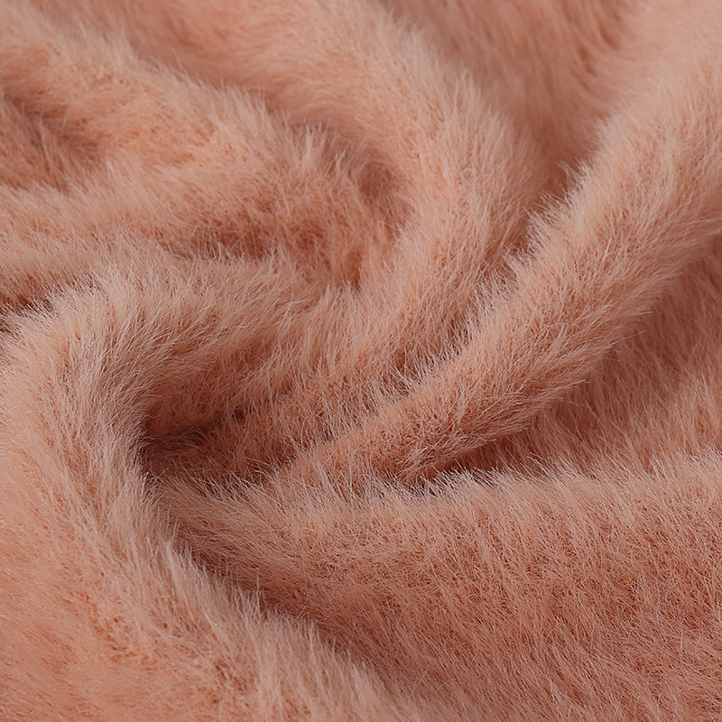 现货色纱2cm不掉毛仿貂毛纱线仿貂纱花式纱锦纶纱貂绒仿水貂