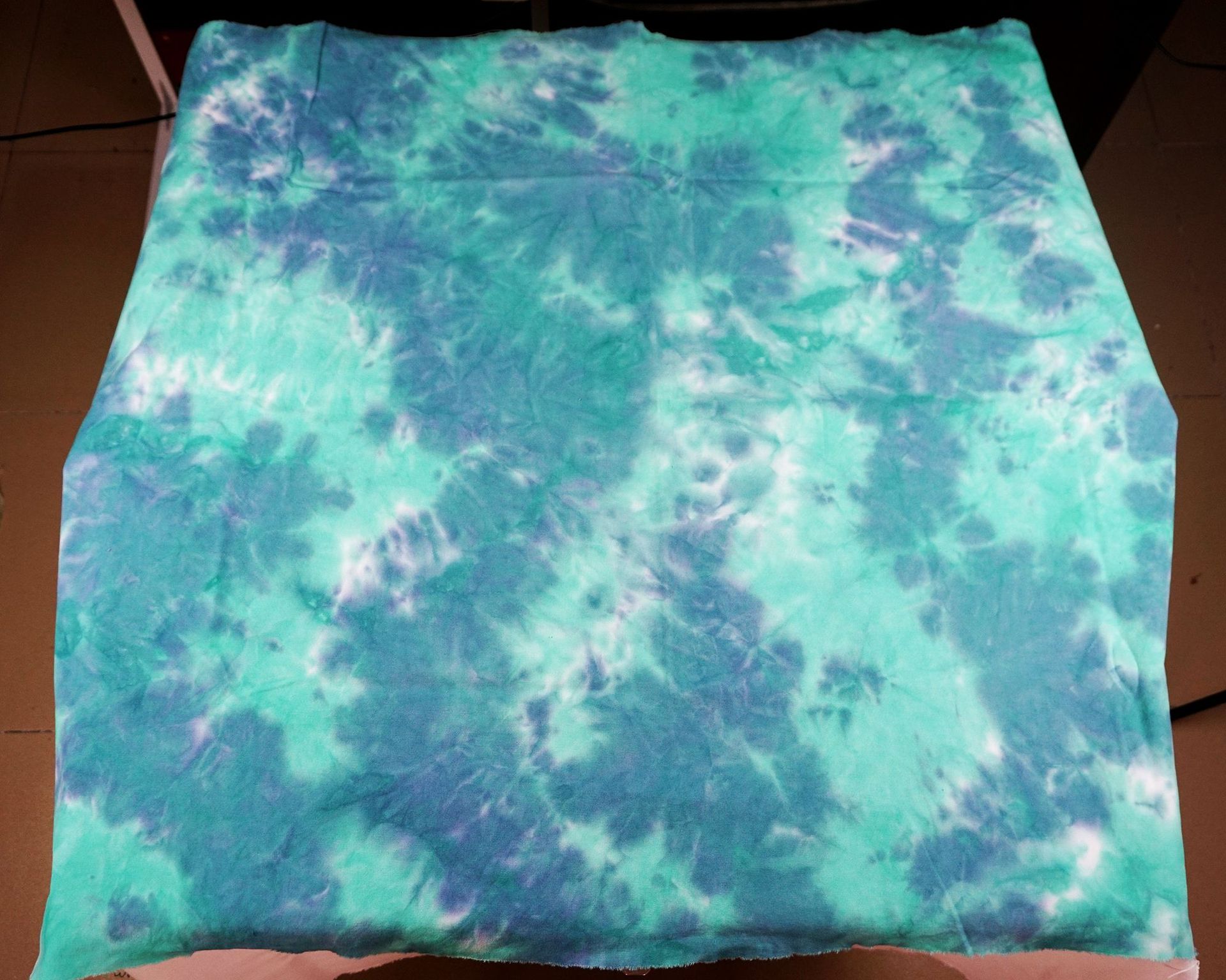 针织扎染面料 帆布扎染 雪纺扎染春夏t恤女装面料 彩色渐变