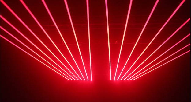 长条八眼激光灯八头镭射光束灯rgb酒吧摇头舞台灯