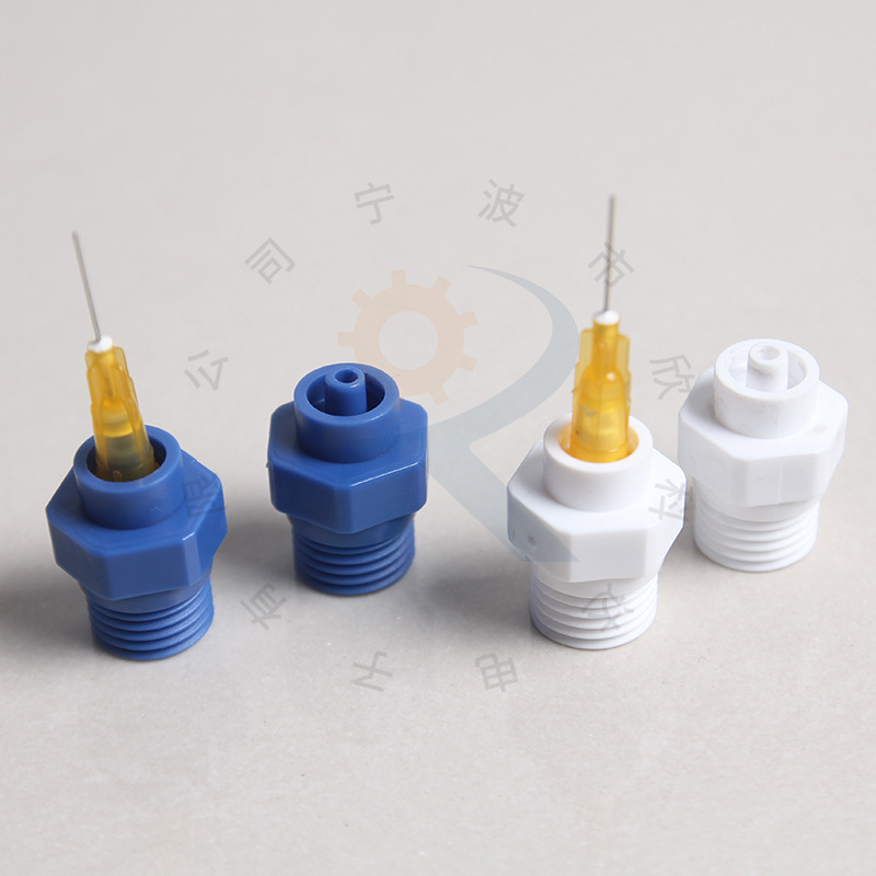点胶机pom塑料接头 定制转接头 螺纹鲁尔接头塑料转接头