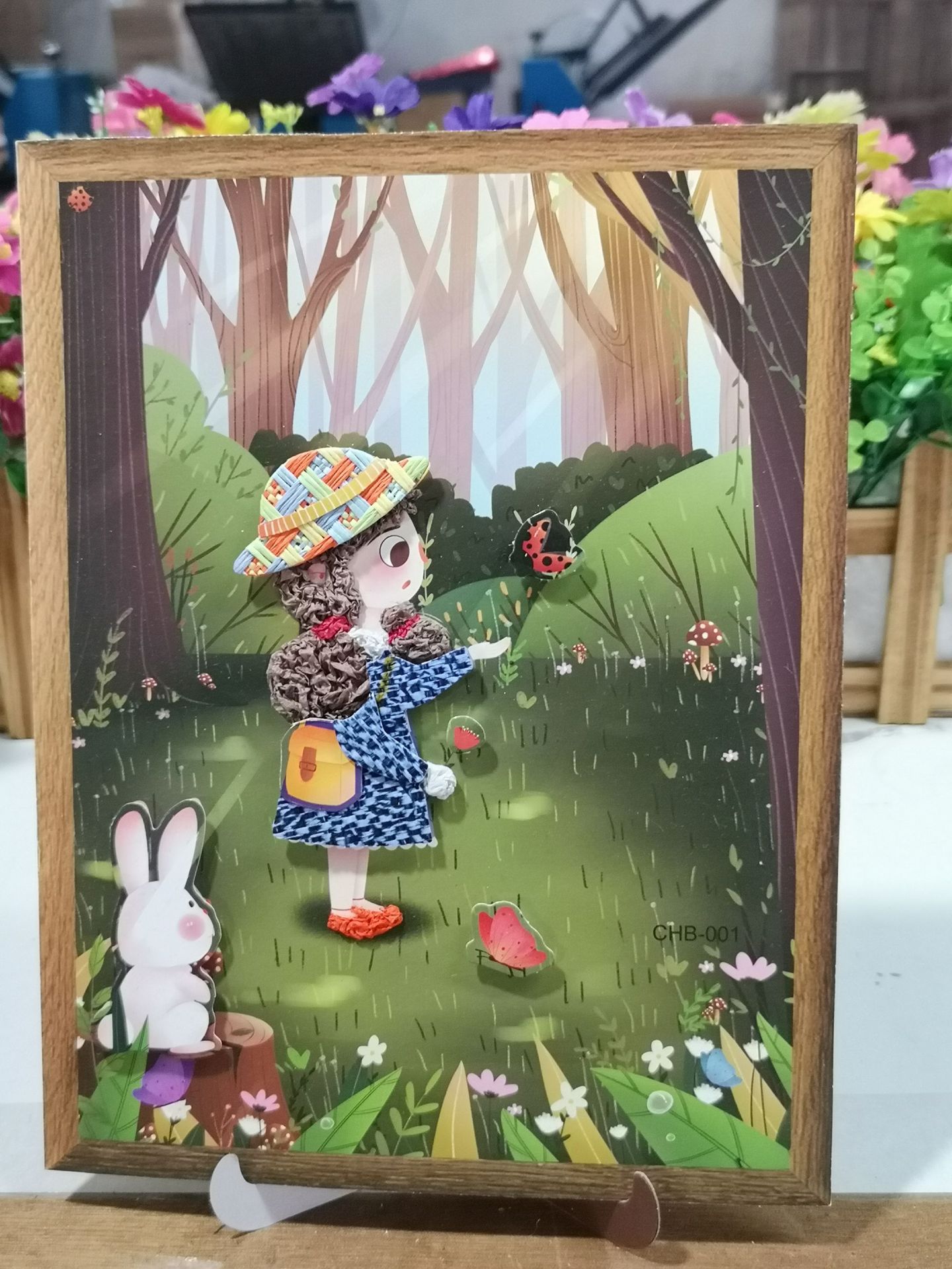New DIY Paper Painting Painting with Photo Frame Album Kindergarten Handmade Stickers Children's Educational Handmade