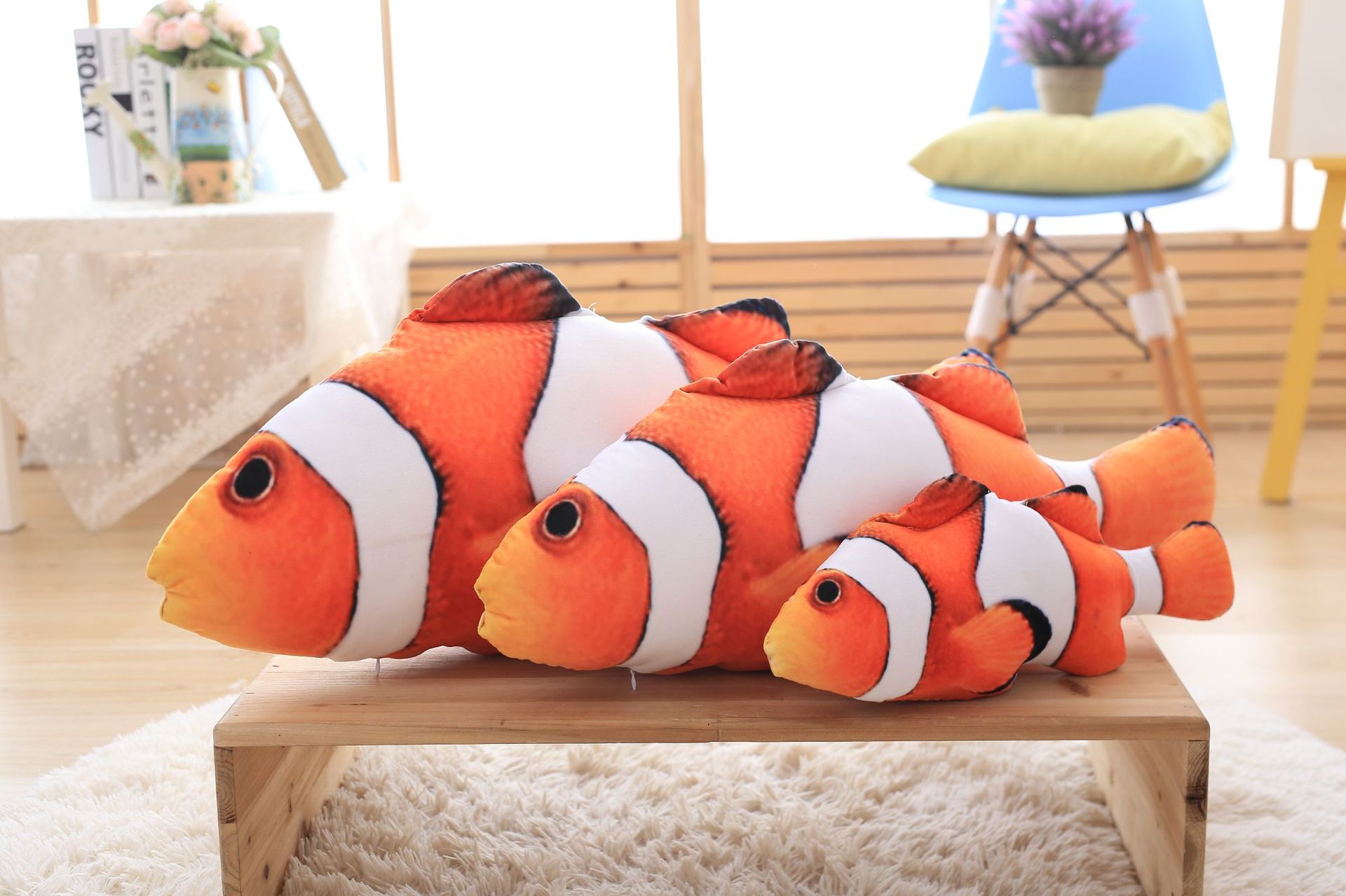 卡通小丑鱼公仔可爱抱枕毛绒玩具创意童玩偶生日礼物