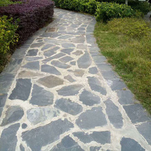 工厂直发 青石板碎拼 铺地碎石板 园路广场公园人行道 板岩片石