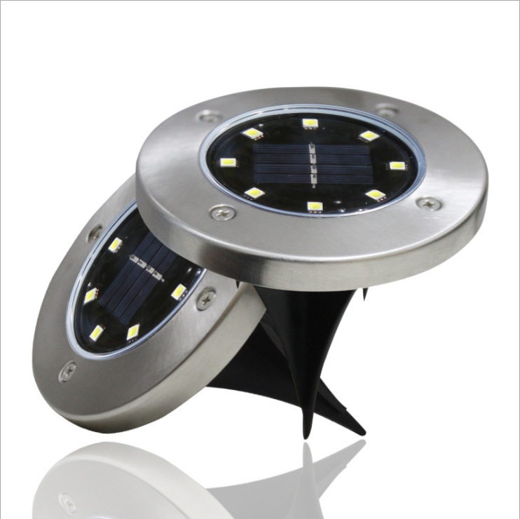 Solar Underground Light 4 Led8led12led Outdoor Stainless Steel Courtyard Landscape Lamp Buried Light