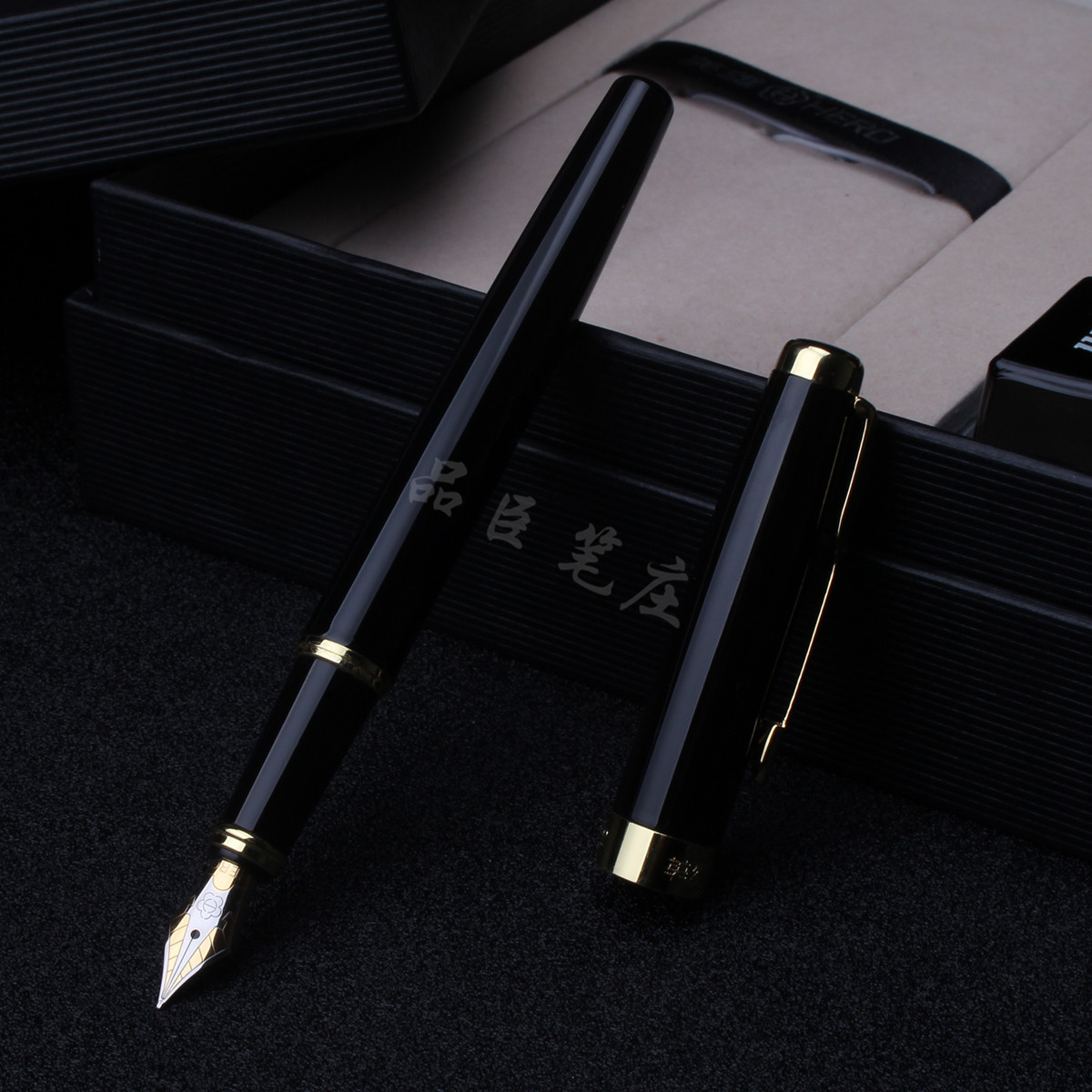 厂家直销英雄1502钢笔套装礼盒练字办公礼品铱金钢笔可定制logo