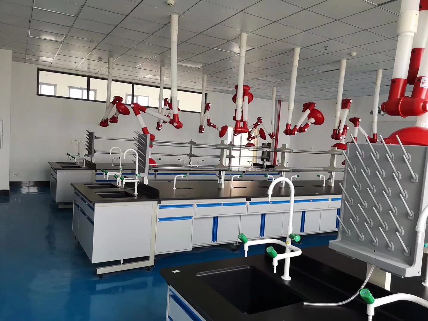 实验室挂壁式万向抽气罩 接墙式万向排气罩 壁式移动吸风罩