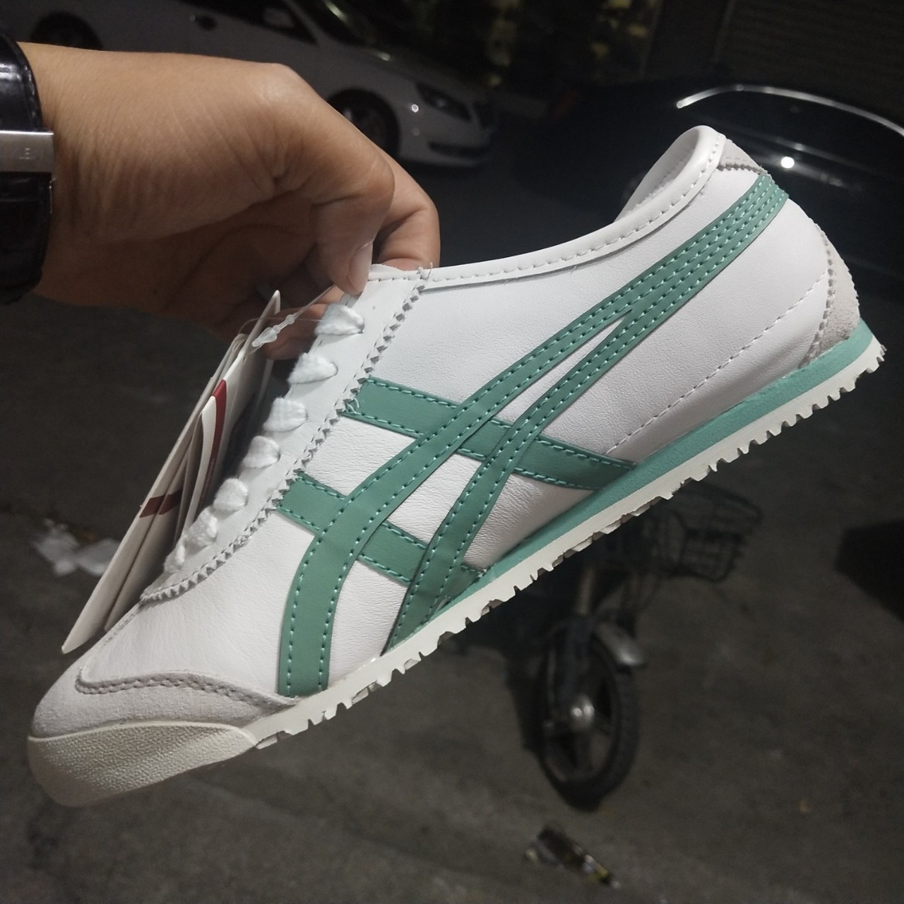 阿斯克斯 井字头层牛皮男鞋 男士休闲鞋 特价运动单鞋 库存尾货鞋