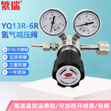不锈钢氢气减压阀YQ13R-6R高纯气体 特气调整减压器H2表 316L