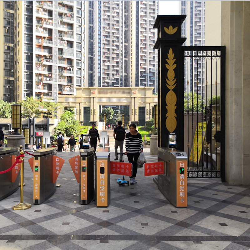 小区公寓工地刷脸出入 道闸管理人脸识别门禁一体机 人脸门禁系统