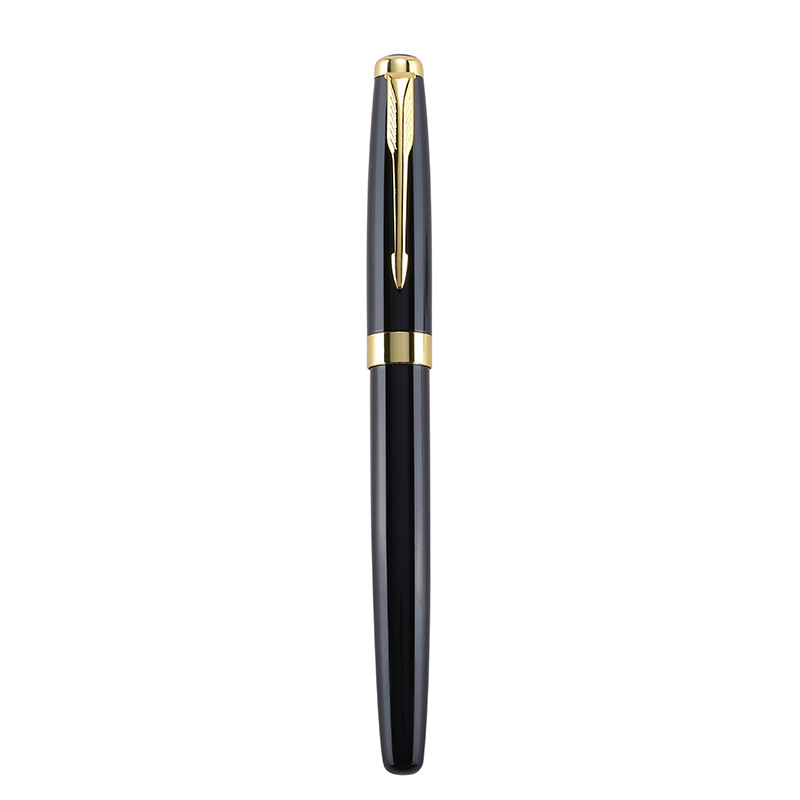 Advertising Metal Pen Business Office Gift Pen Hotel Conference Commemorative Black Signature Pen Logo Wholesale