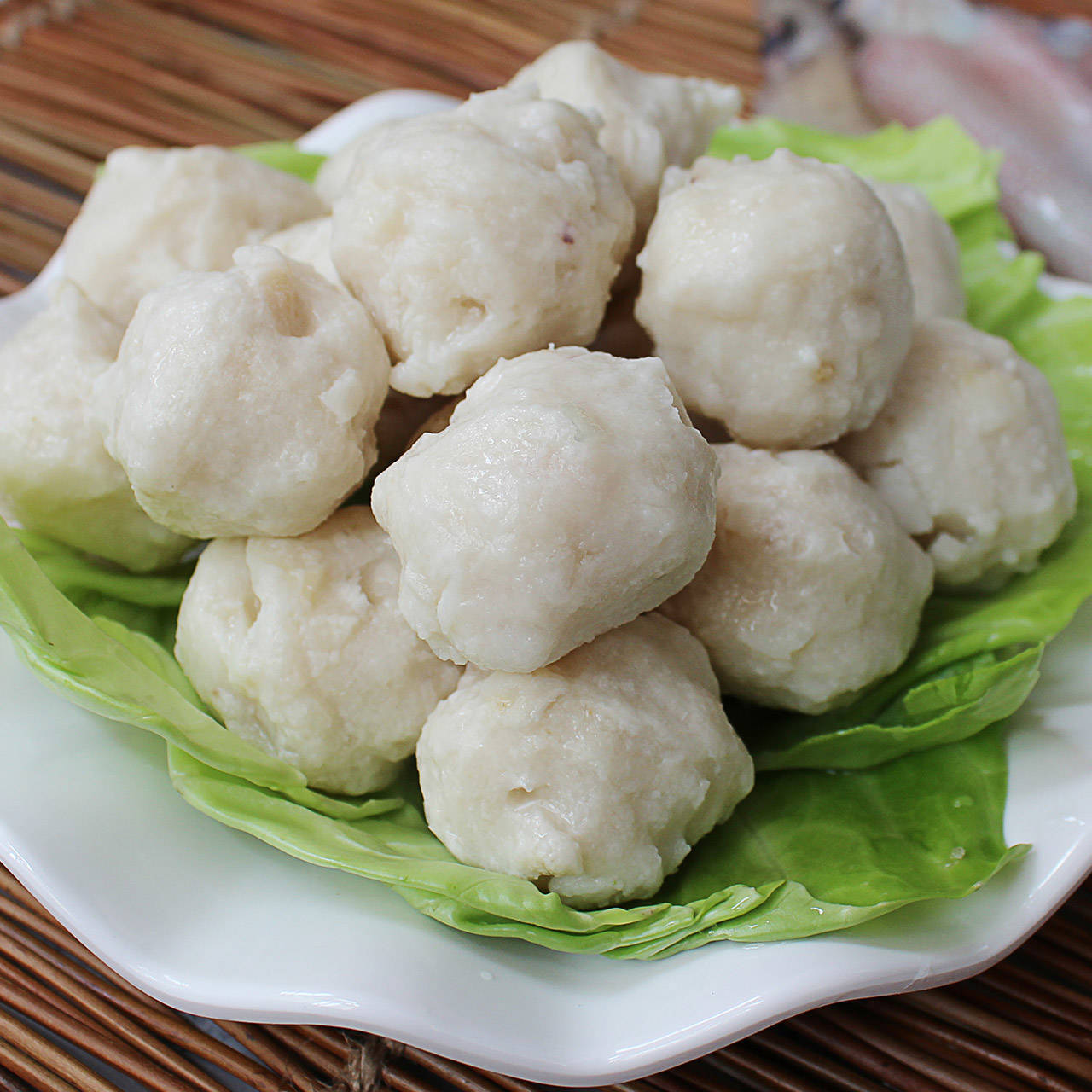 速冻肉类丸饺类-潮汕墨鱼丸500g冷冻火锅食料墨鱼肉丸关东煮 爽口墨鱼