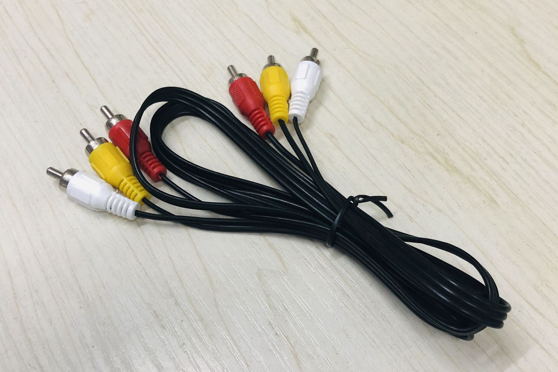 六头线av莲花音视频线 机顶盒播放器配线 三对三av线 3对3rca公头