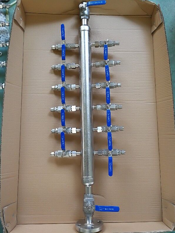 精品kfq-i-8 304ss不锈钢气源分流器 气路分支器 气源分配器