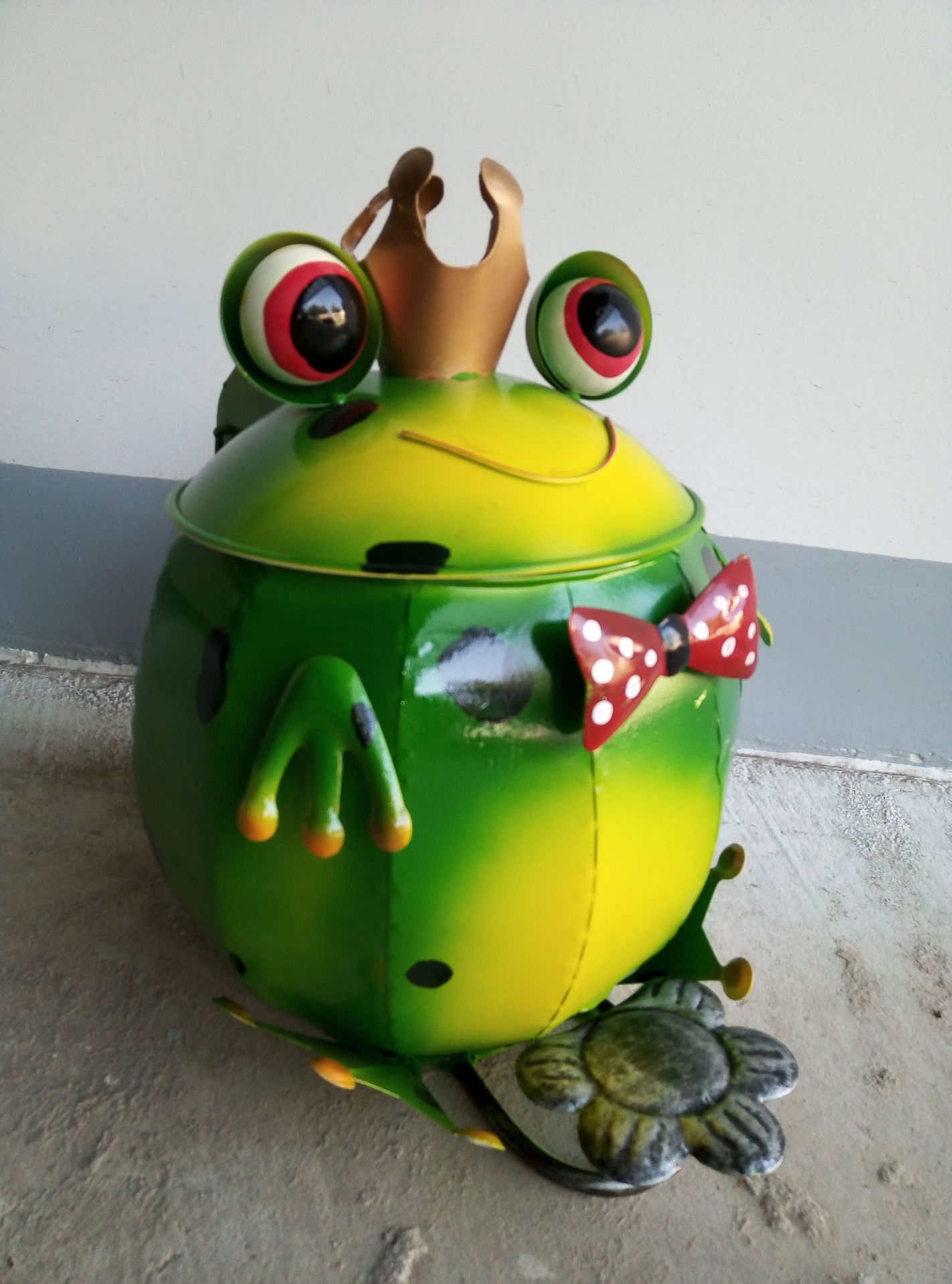 伊甸铁艺外贸简约现代脚踏式垃圾桶青蛙王子铁艺垃圾桶脚踏垃圾桶