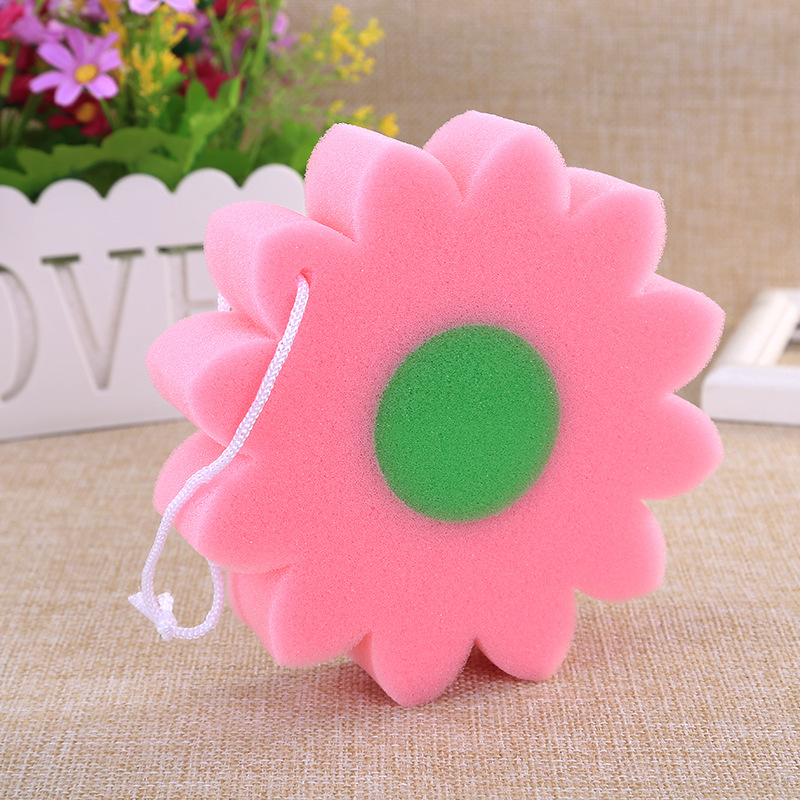 Small Flower Shape Scouring Pad Thickened Spong Mop Strong Decontamination Dish Towel Rag Spong Mop Floor Wipe Shoe-Brush