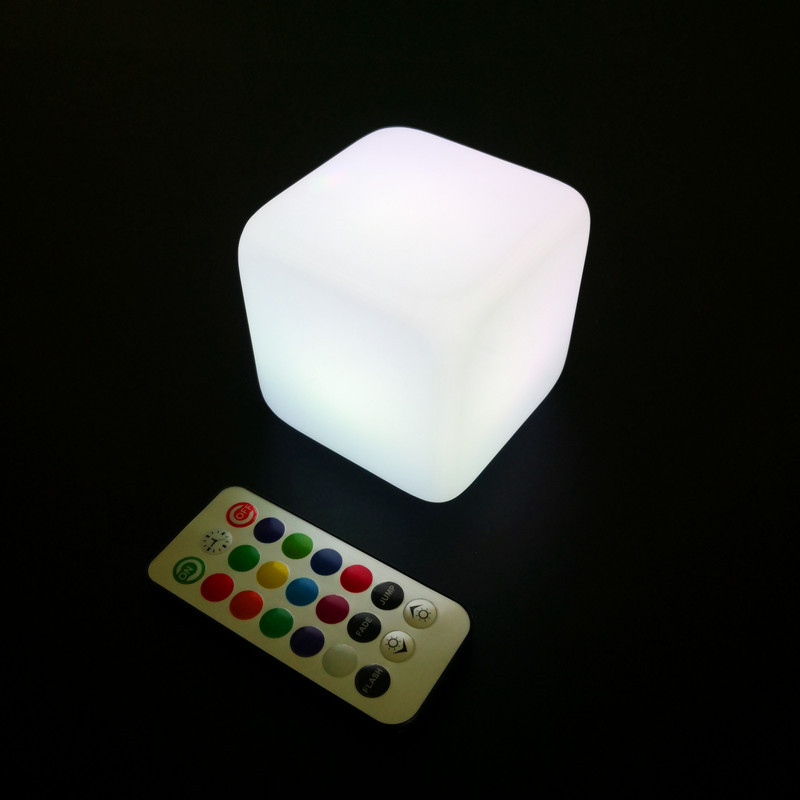 跨境遥控酒吧灯酒店餐厅装饰氛围灯室内简约小夜灯led立方体灯