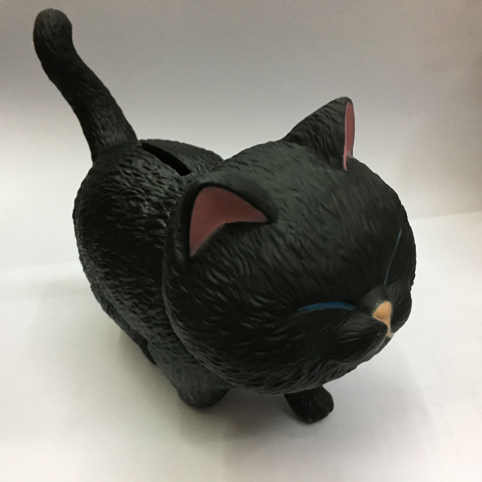 储蓄罐 钱箱 儿童零钱罐 猫咪 黑白猫咪公仔摆件
