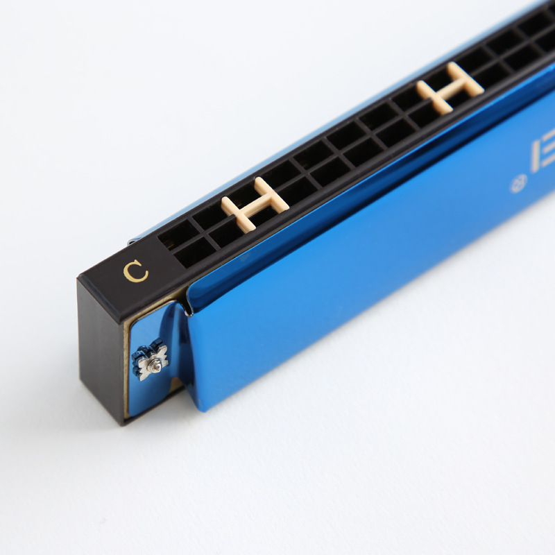 奇美24孔复音c调口琴 q8纪念版 儿童学生成人初学入门吹奏乐器