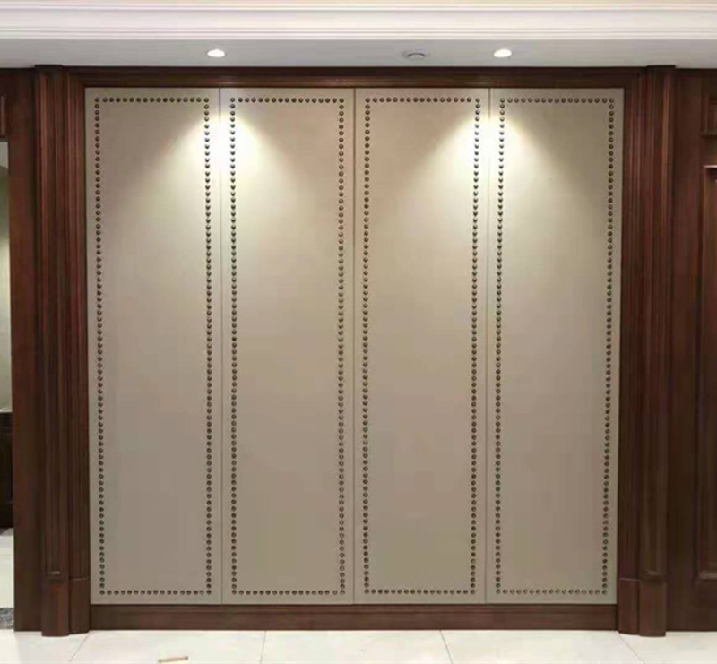 简约现代硬包铆钉背景墙床头背景墙客厅沙发电视装饰软包手工定制