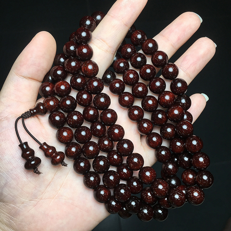 0大满金星佛珠手链高油密泥料108颗满天星紫檀手串-阿里巴巴