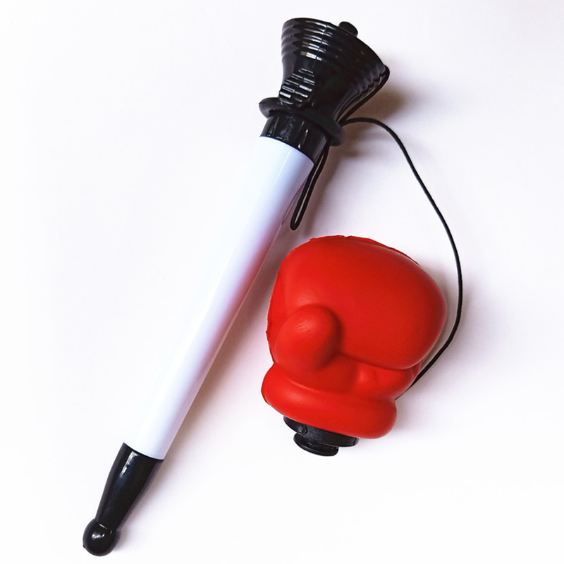 韩版卡通拳头捏捏乐弹跳笔可爱趣味拳头弹射笔学生书写圆珠笔批发