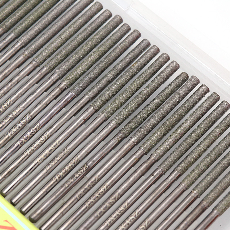 战神鹰钻石磨棒/金刚石磨头/加长圆柱型磨针/60支装3*70*30mm