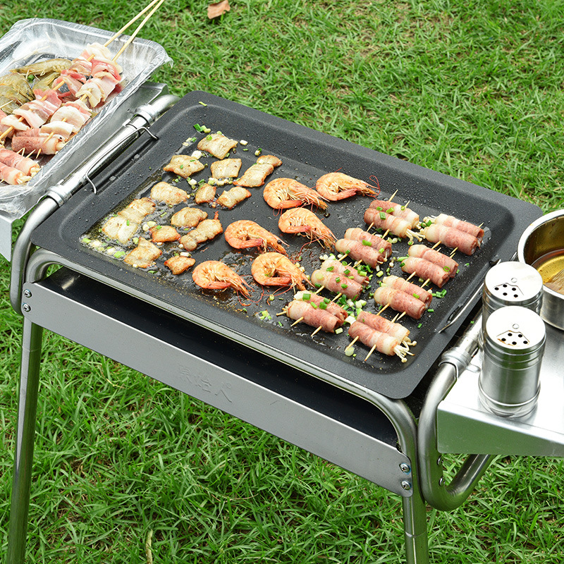 Barbecue Grill Large Fry Pan Non-Stick Bakeware Grilled Fish Barbecue Barbecue Frying Pan Fry Pan in Stock Wholesale