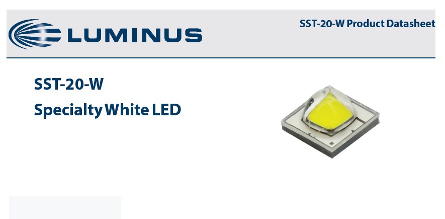 现货代理原装进口 朗明纳斯 luminus led灯珠 sst20-w 10w白光