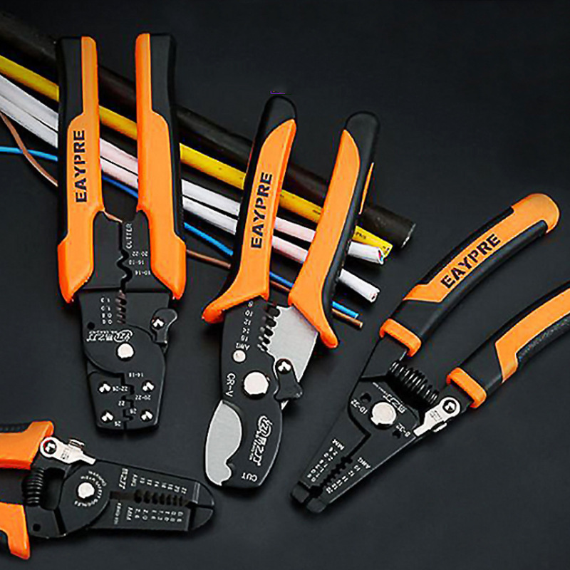 德力西老虎钳子多功能万用斜口钳尖嘴钳五金工具万能钢丝钳电工