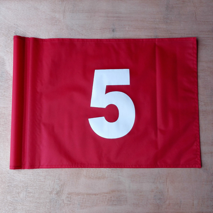 高尔夫数字旗面球会比赛果岭旗套管缝管旗子