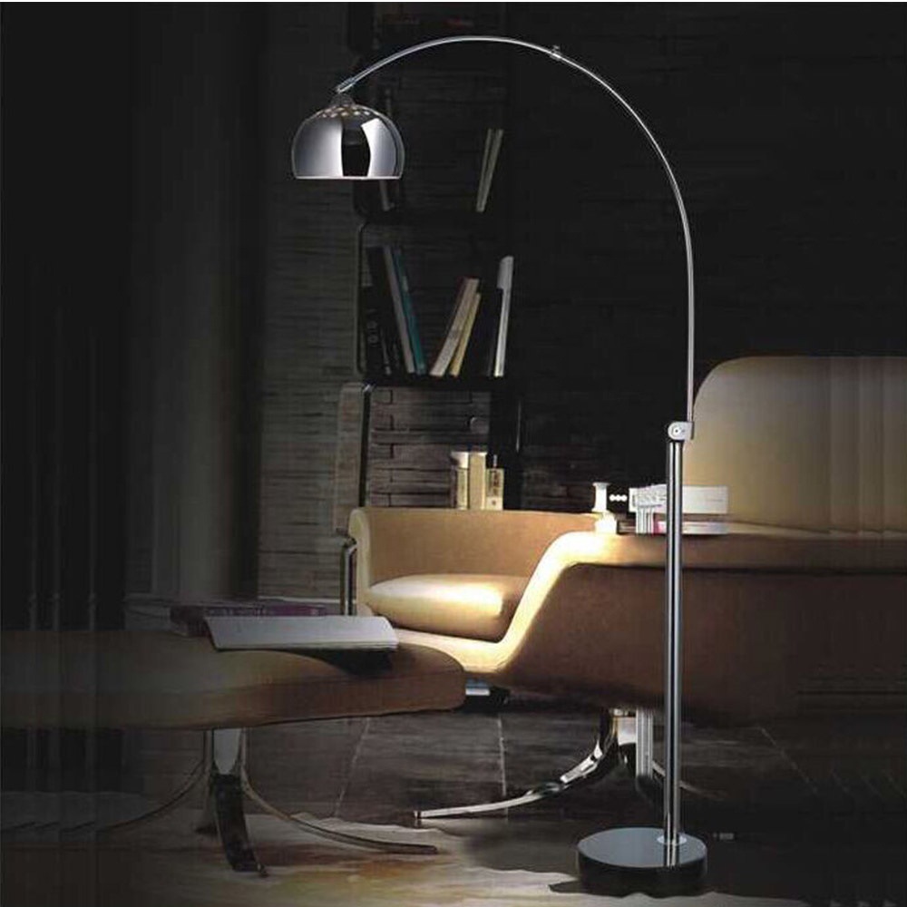 落地灯酒店工程金属客厅书房简约大气可调节高矮沙发卧室立式地灯