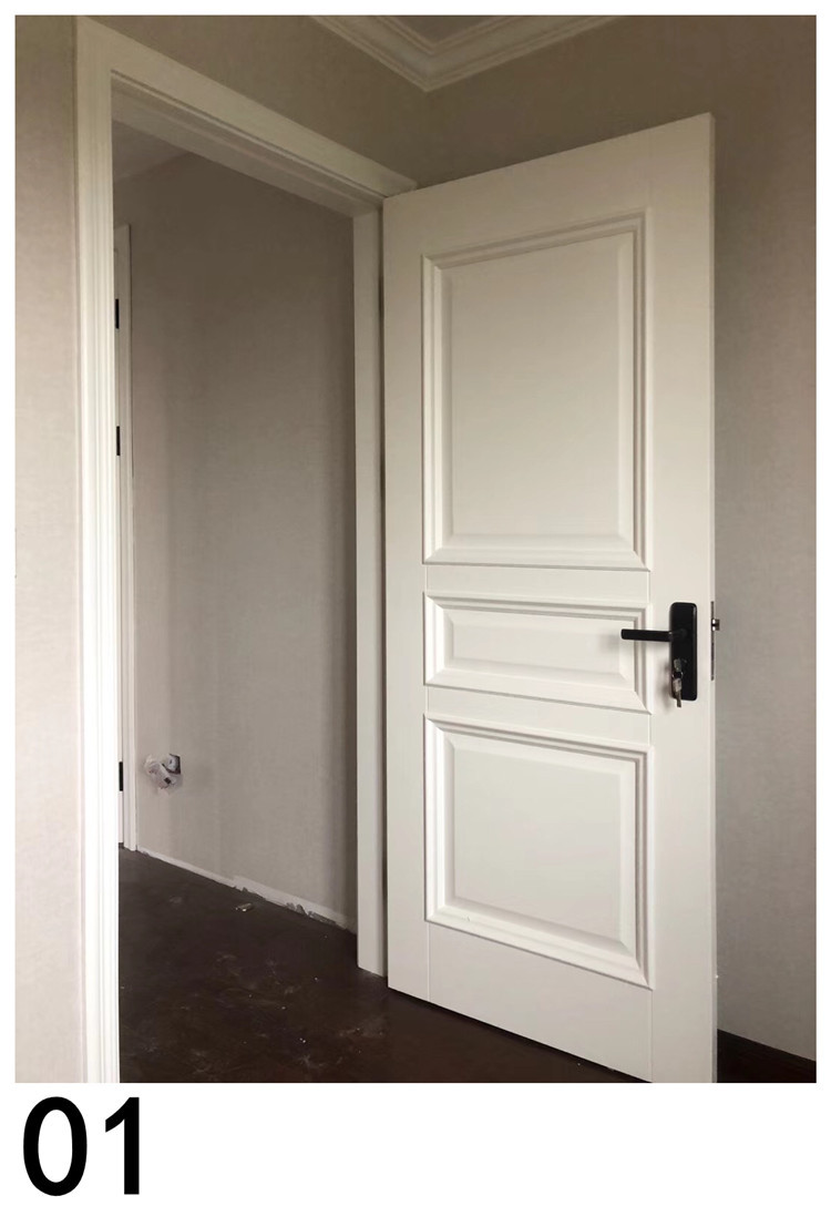 厂家直销定制 室内轻奢木门 实木多层复合免漆烤漆门 卧室房间门