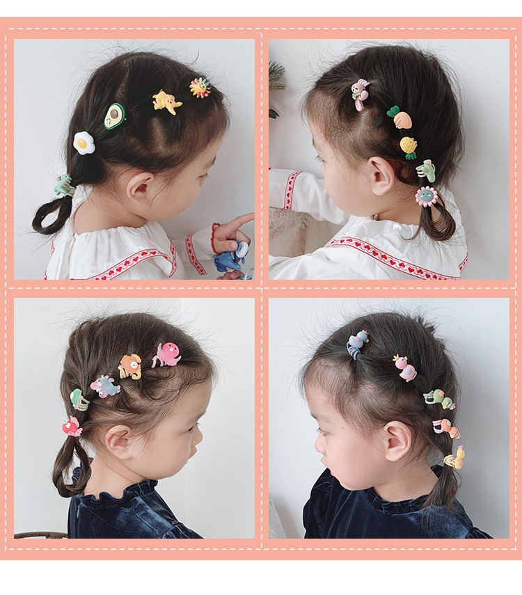 Korean Children's Hair Band Girls' Hair Rope Does Not Hurt Hair Baby Hair Band Hair Accessories Princess Headdress Cute Hair Rope