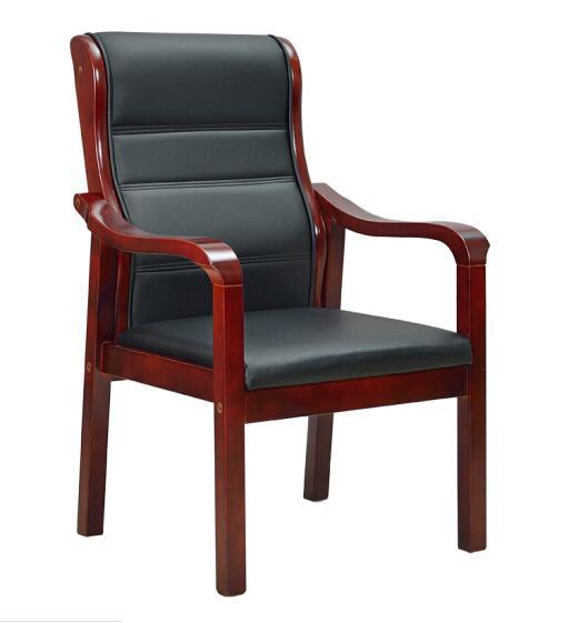 会议椅子实木职员电脑培训椅办公老板椅麻将椅四条腿橡木广东晟远