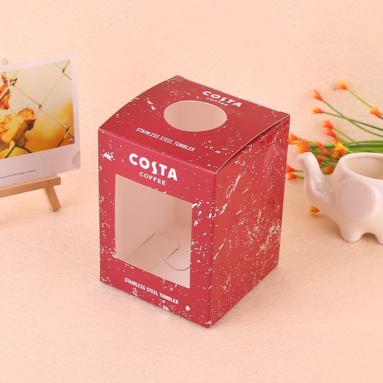 透明开窗折叠纸盒定制白卡方形盒创意礼物彩盒广告通用翻盖包装盒