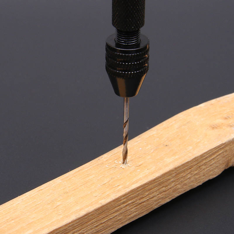 手动手捻钻迷你手动钻含钻头 塑料核桃文玩手钻打孔工具 10个钻头