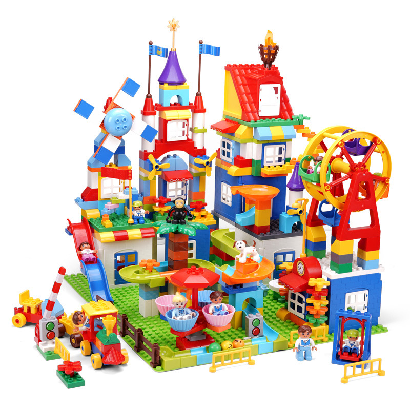 0成交8436个儿童大颗粒兼容乐高积木底板墙益智拼插拼装塑料玩具男孩