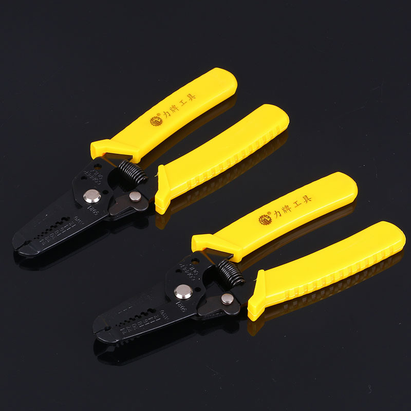 供应5021款6寸单色柄剥线钳电工钳多功能钳子电缆剪 子五金工具