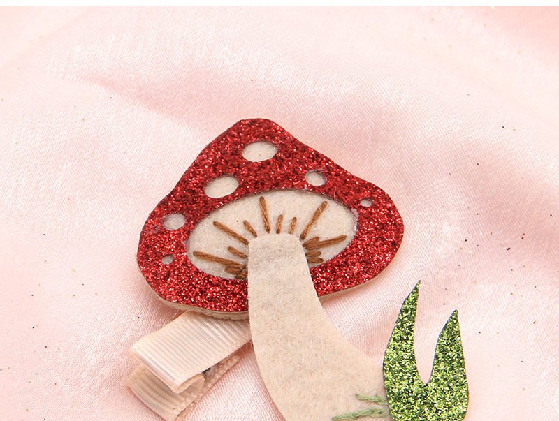 亚马逊毛毡仙人掌红蘑菇韩版发夹儿童发饰头饰女童手工欧美发卡