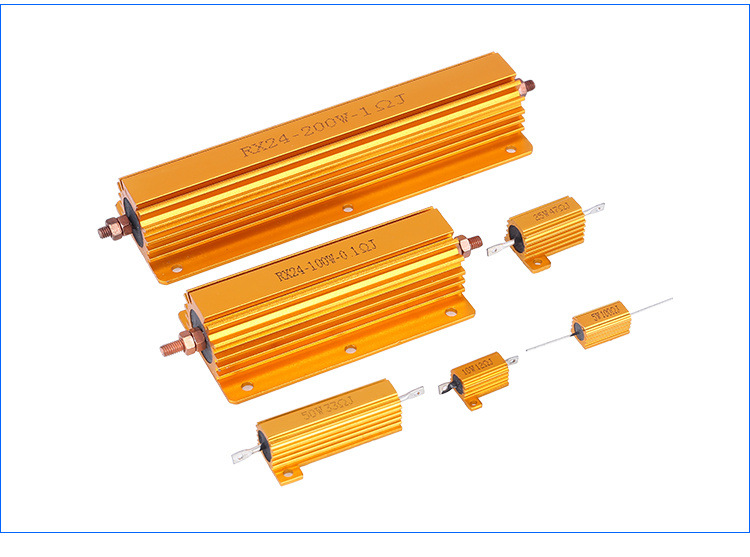 rx24黄金铝壳功率负载限流老化电阻5w10w25w50w100w200w300w500w