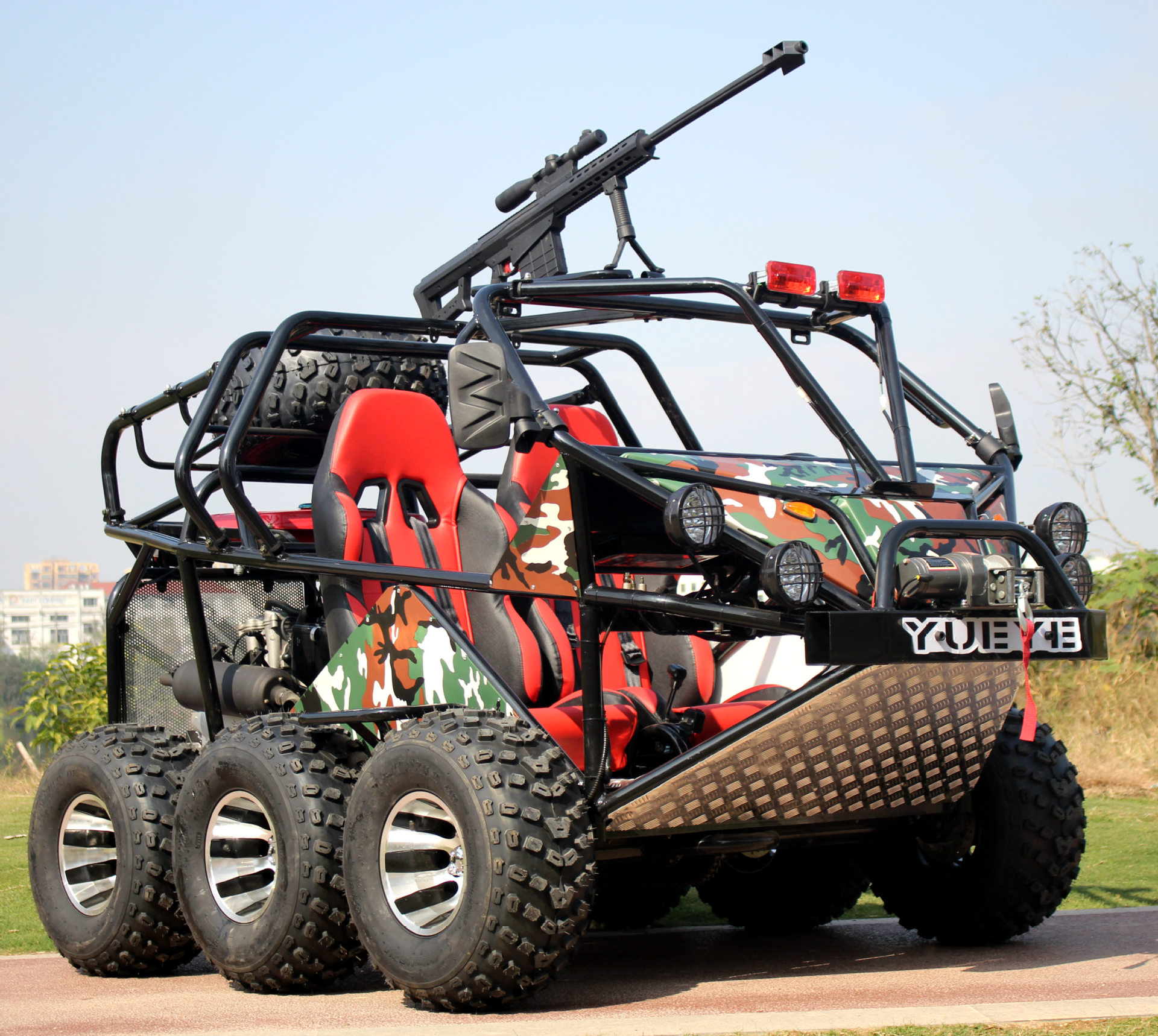 6驱6轮战车卡丁车 批发山地电动沙滩车配件 成人越野沙漠卡丁车