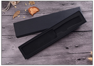 小号黑色礼盒 天地礼盒 礼盒配刀 可烫logo 刀具包装盒