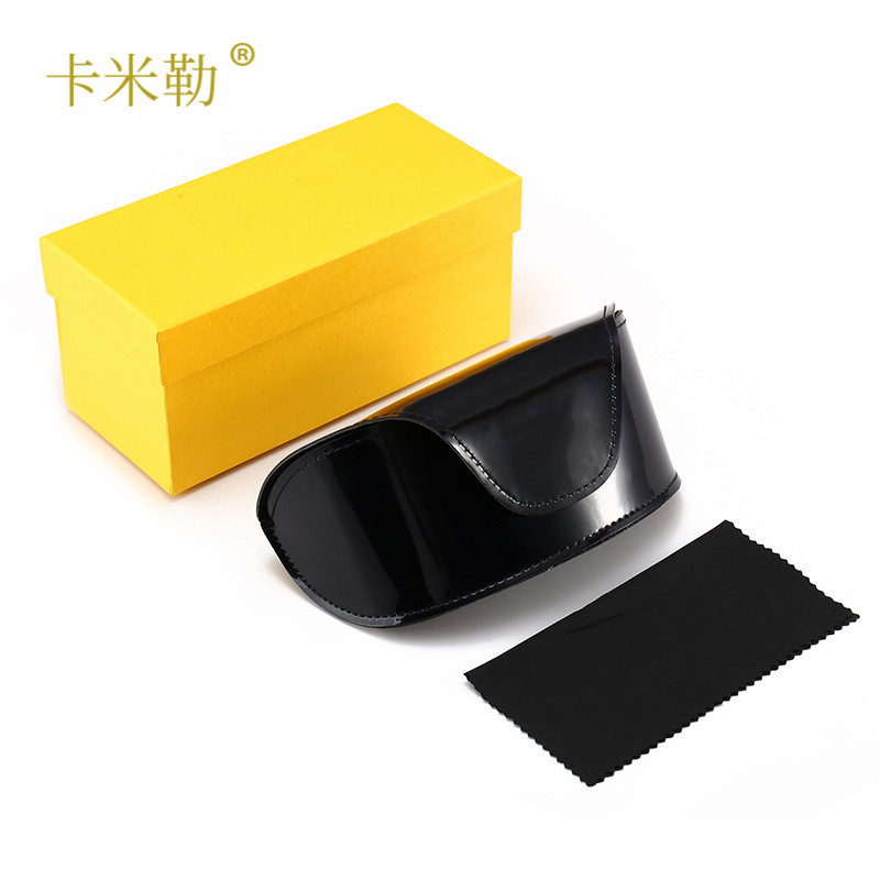 厂家批发 芬家眼镜盒 时尚高品质墨镜盒 魔术贴整套太阳镜包装盒
