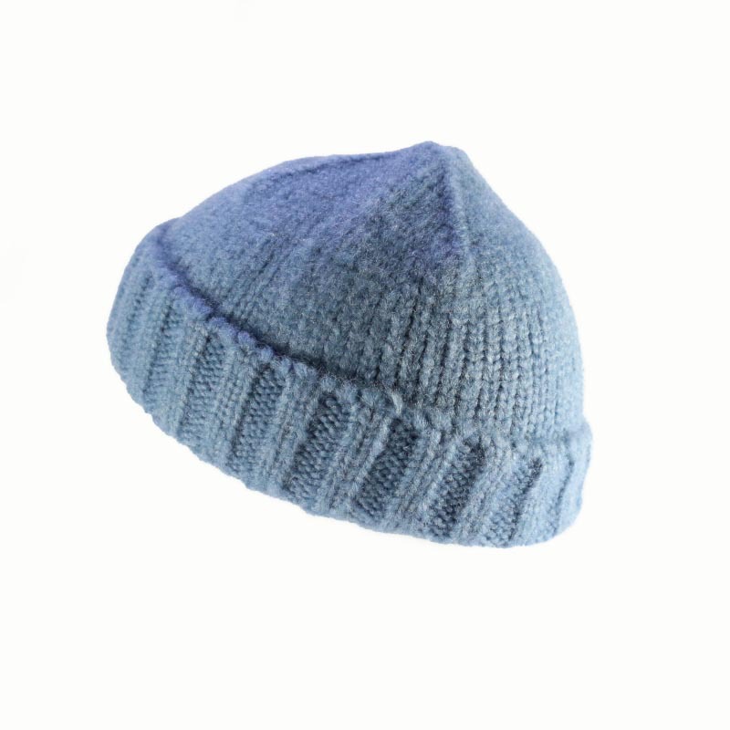 成人毛线帽女秋冬季韩版亲子瓜皮帽糖果纯色圆顶加厚翻边针织套头