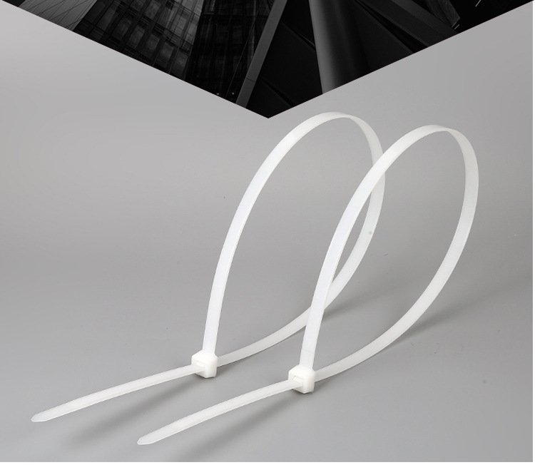 自锁式尼龙扎带8*250mm环保阻燃扎带白色黑色彩色