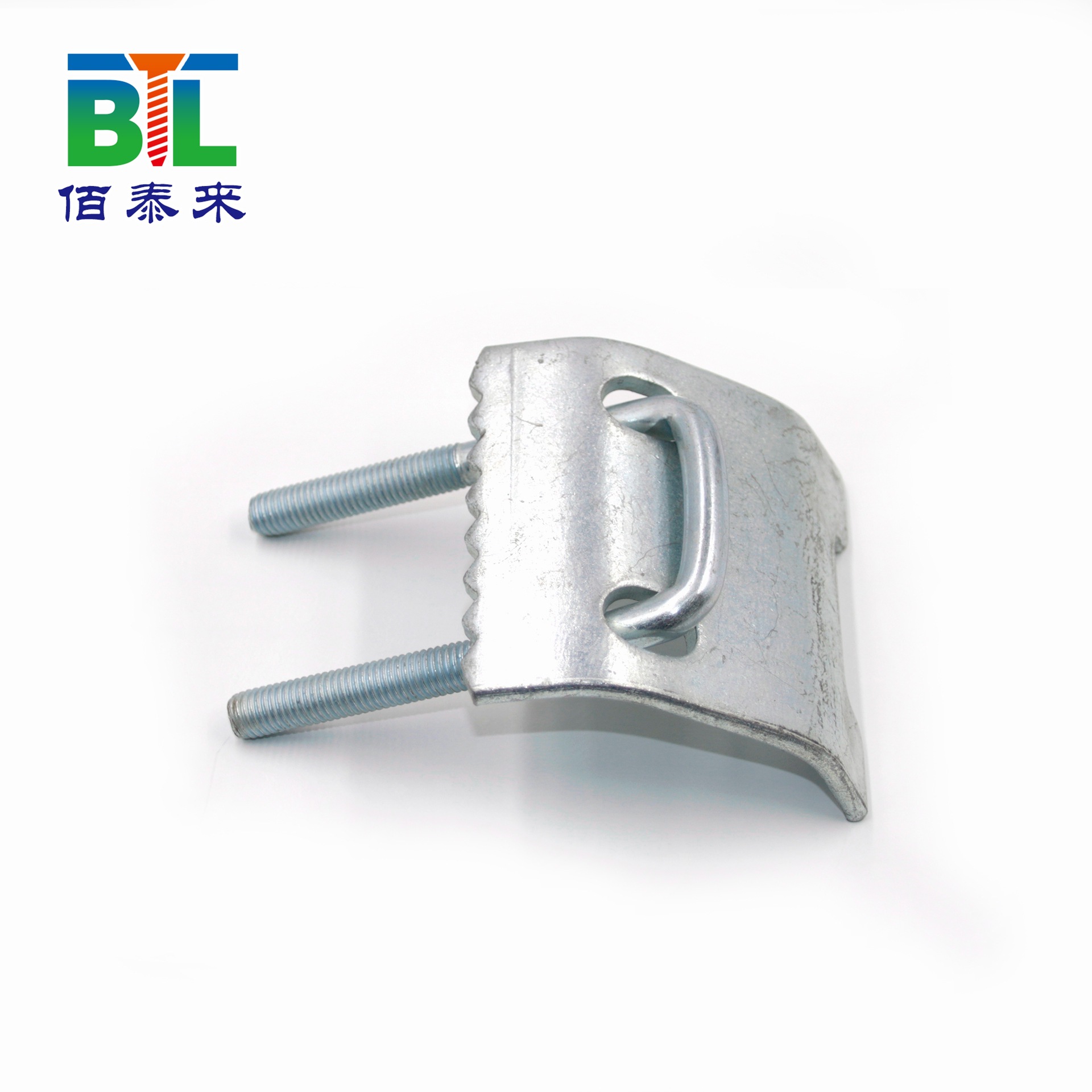 c型钢配件带齿梁夹抗震支架压板u型槽钢直角管束压板抗震支架配件