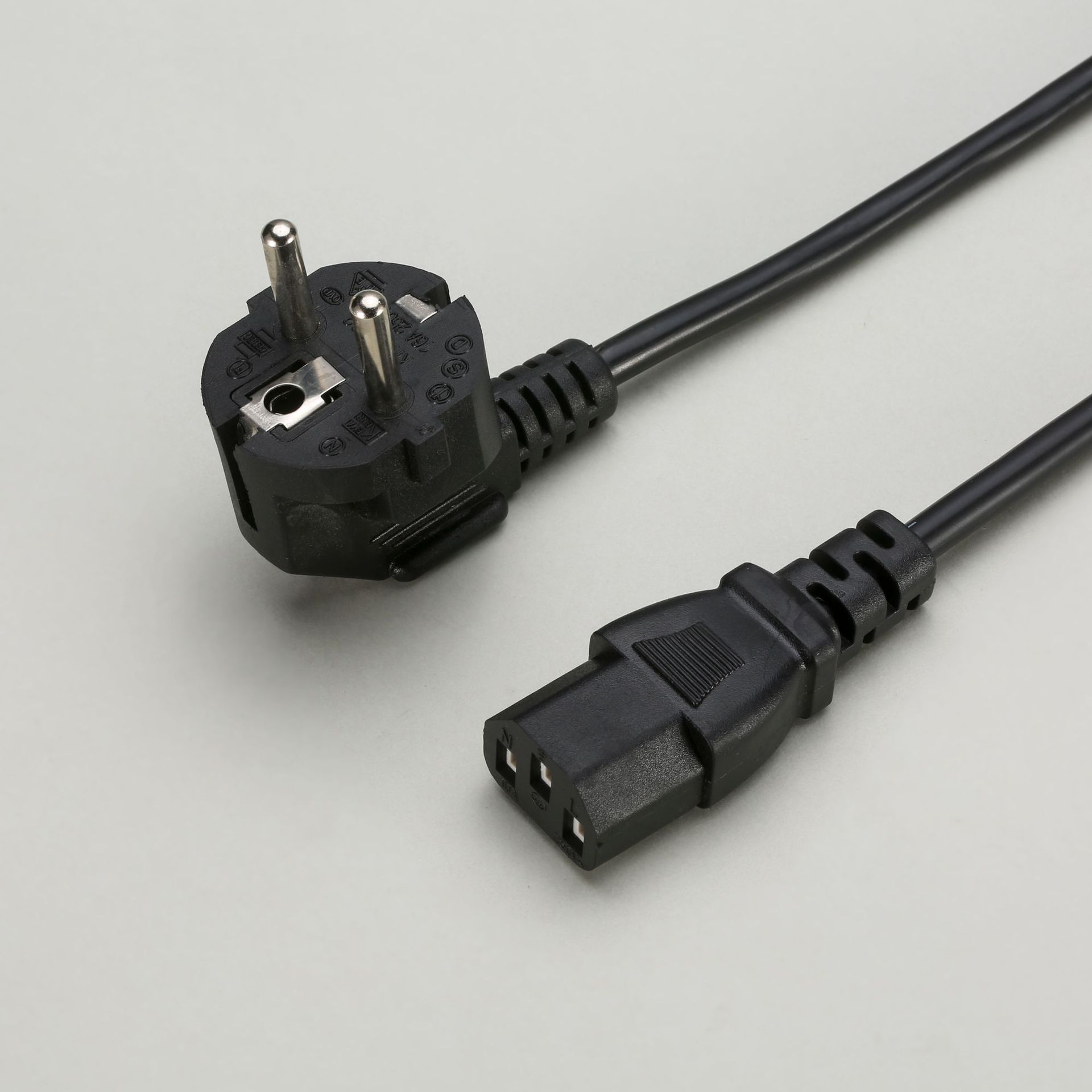 5米品字尾电源线 欧标三芯插头电源线