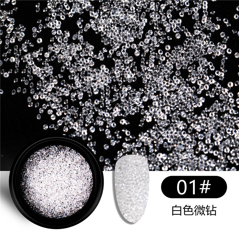 2021抖音网红款美甲新品施华洛微钻混装指甲贴钻碎钻水晶砂饰品