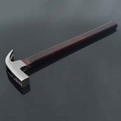 头大榔头柄方木工小号高碳钢铁锤夹板上海市吸钉锤救生羊角锤子